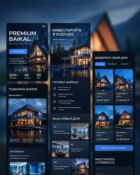 Скриншот сайта «Premium Baikal — недвижимость».